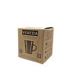 Load image into Gallery viewer, VENEZIA Double Wall Glass Mug With Colored Handle 300ml