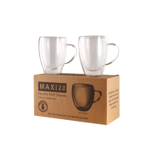 Maxi 2.0 Double Wall Glass (with handle) 350ml