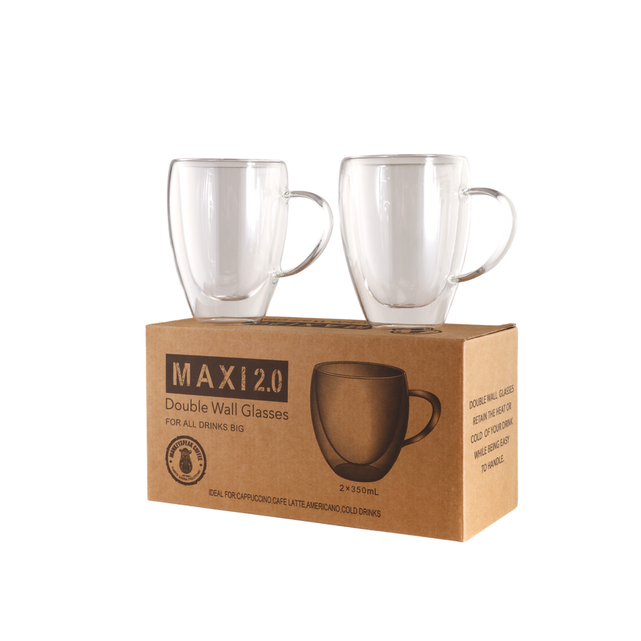 Maxi 2.0 Double Wall Glass (with handle) 350ml