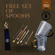 Load image into Gallery viewer, DOUBLE WALL MUGS WITH FREE SET OF COFFEE SPOONS
