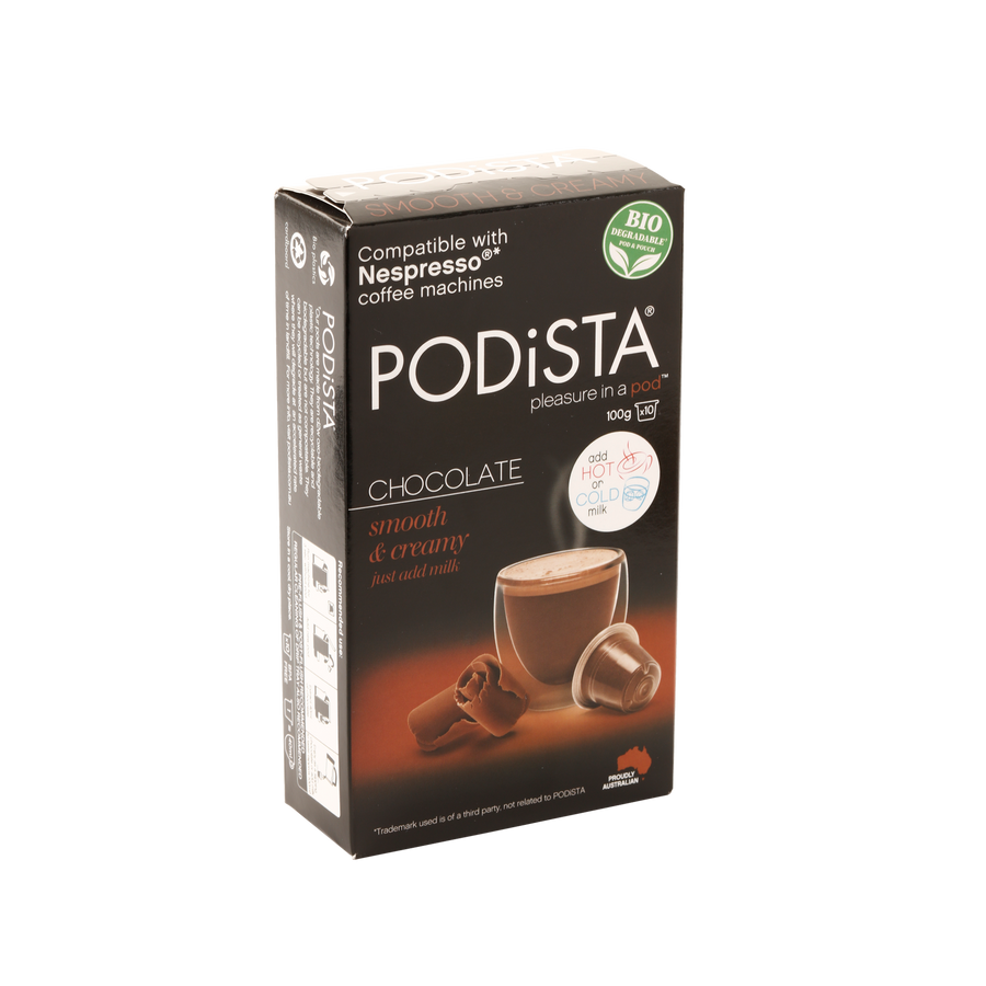 PODiSTA Smooth & Creamy Hot Chocolate Nespresso Compatible Capsule <br> Box of 10