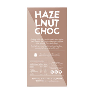 PODiSTA Hazelnut Chocolate Nespresso Compatible Capsule  <br>  Box of 10
