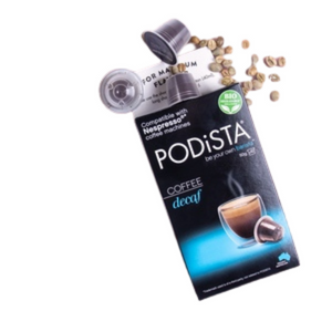PODiSTA Decaf Coffee Nespresso Compatible Capsule<br>Box of 10