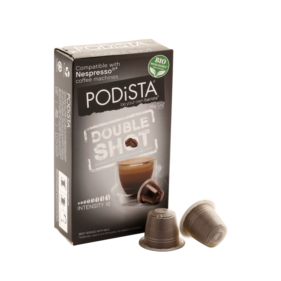 PODiSTA Double-Shot Coffee Nespresso Compatible CapsuleBox of 10 –  Monkeyspeak Coffee