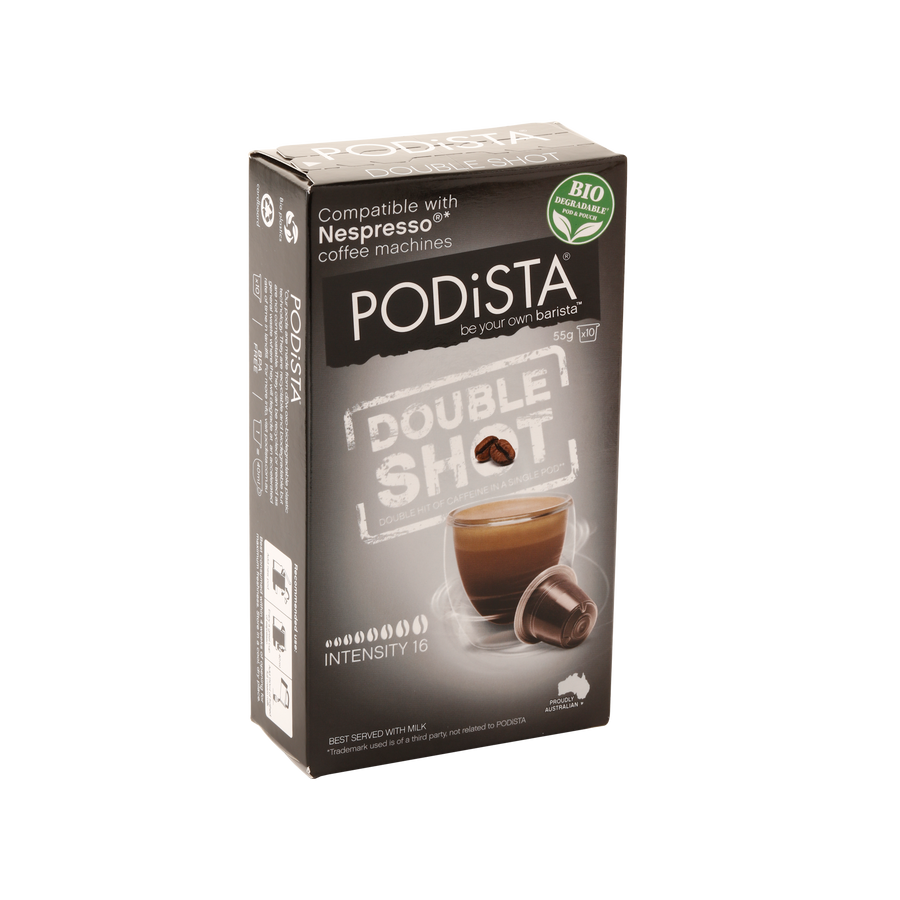 PODiSTA Double-Shot Coffee Nespresso Compatible Capsule<br>Box of 10