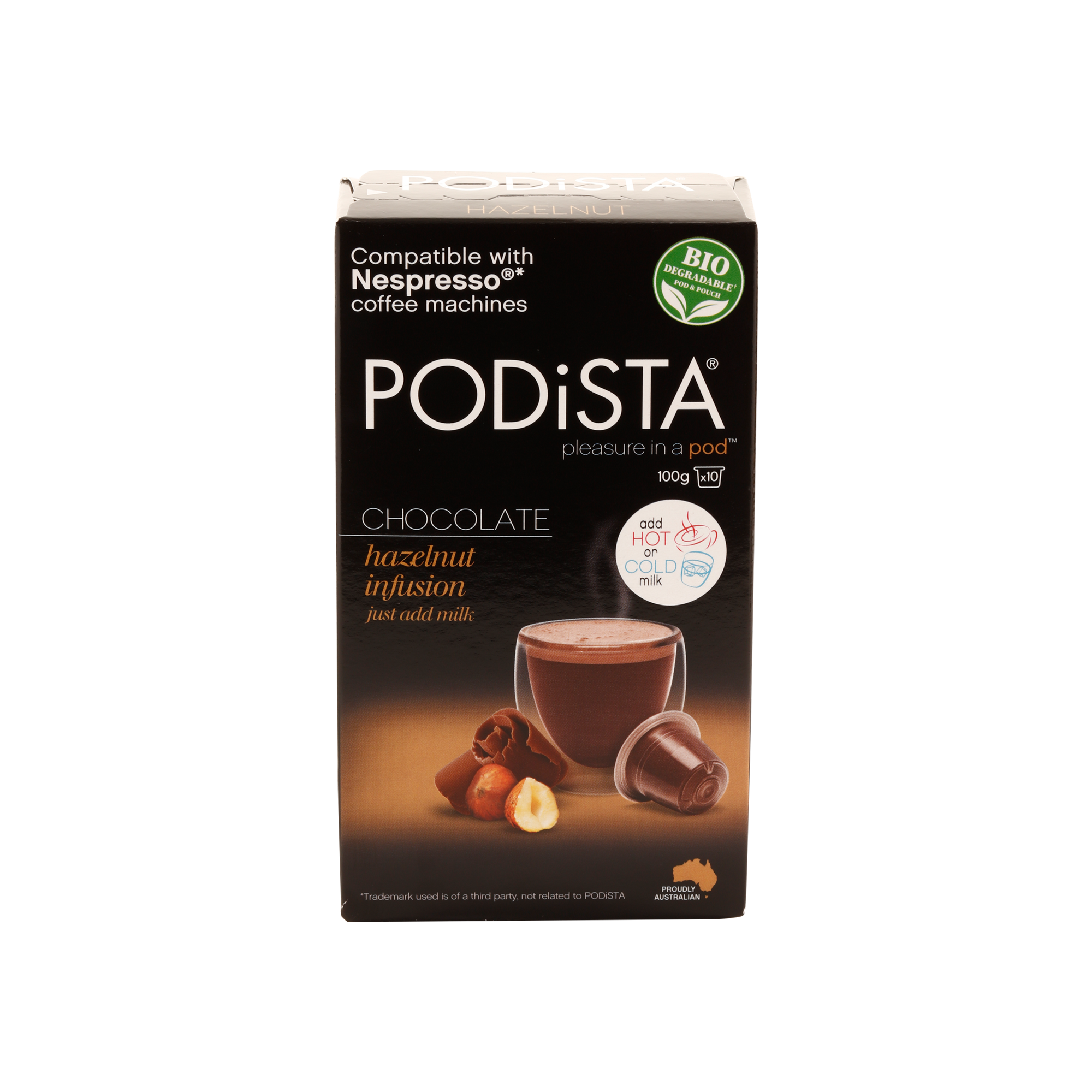 Nespresso pod hot shop chocolate