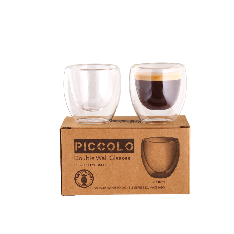 Piccolo Double Wall Espresso Glass 80ml x 2